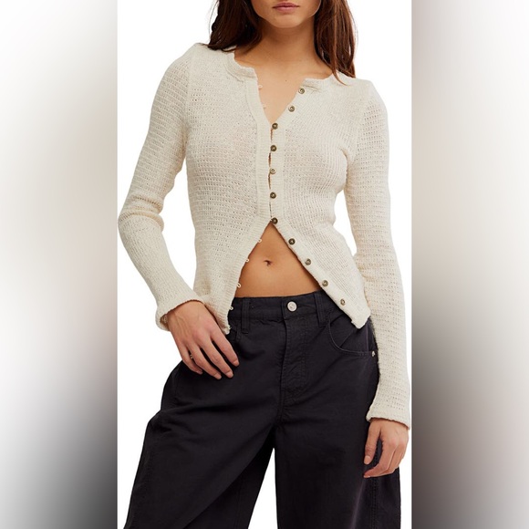 NWOT It's On rib cardigan by We The Free from Free People in size XL - Picture 10 of 10